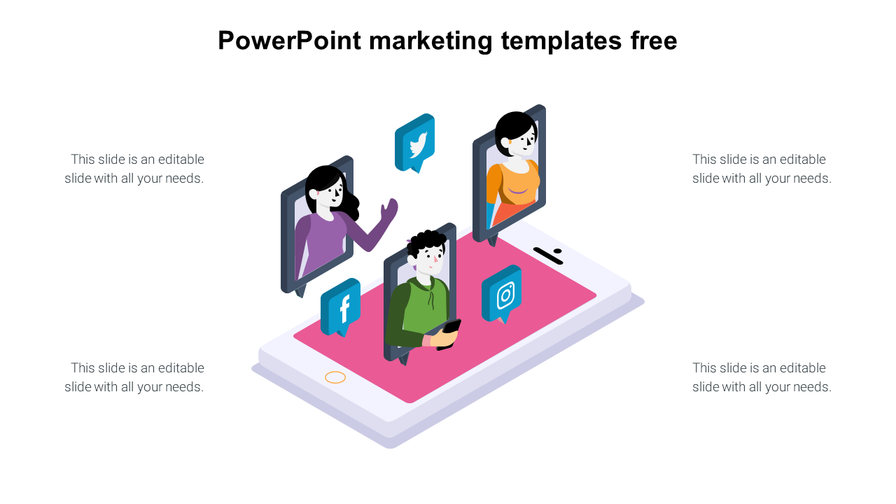 Free - Innovative PowerPoint Marketing Templates Free Model